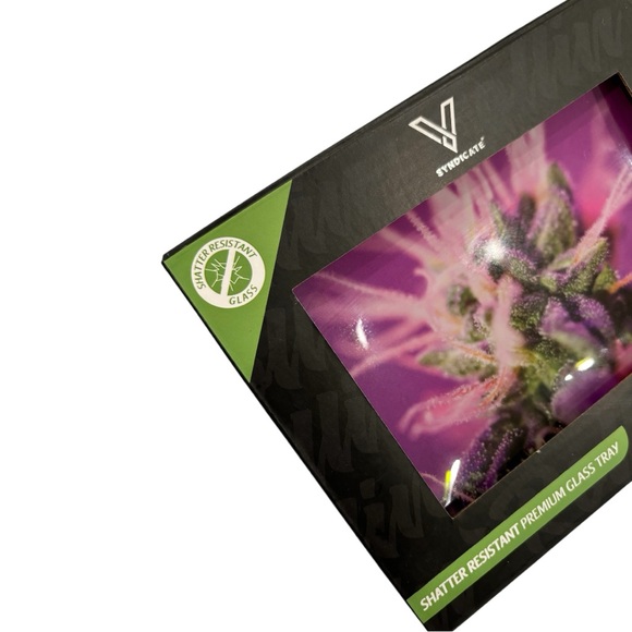 Purple Haze Glass Rolling Tray - Picture 4 of 5